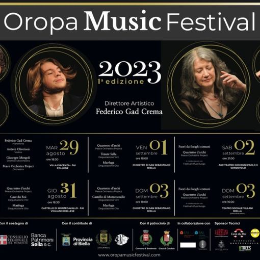 Inizia stasera l'Oropa Music Festival