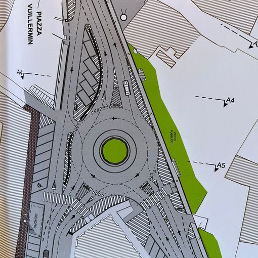 Aosta: Inizio lavori per rotonda provvisoria in via Monte Emilius - corso Ivrea