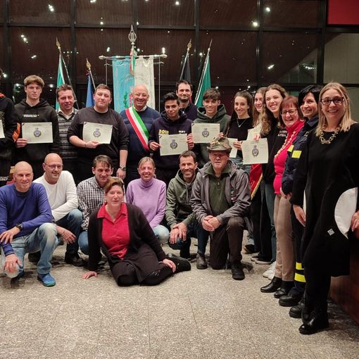 I neo dociottenni di Pollein con il Consiglio comunale e le associazioni del territorio