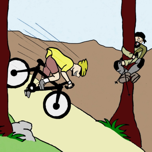 Il bike park di Col de Joux visto da La Mouche