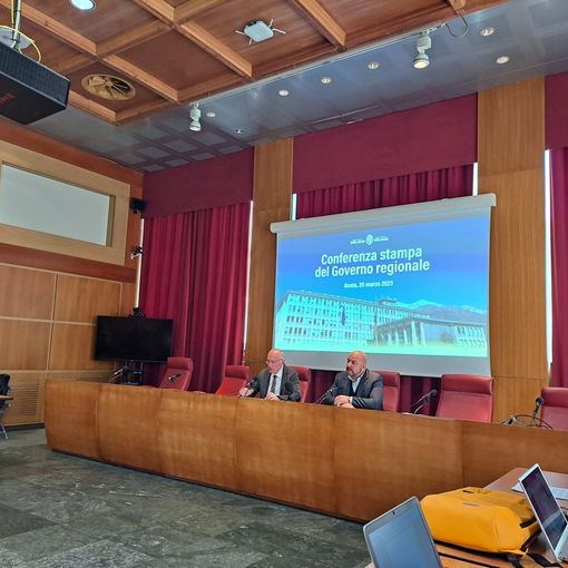 Il presidente Trestolin (sn) e l'assessore Carlo Marzi