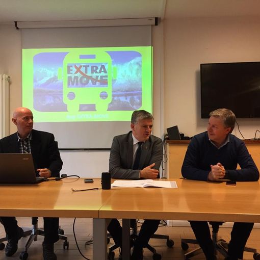 Da sn Antonio Pollano, Luigi Bertschy e Fulvio Centoz