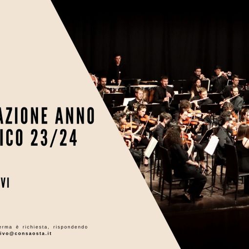 Sabato 2 dicembre inaugurazione dell’anno accademico  del Conservatoire de la Vallée d’Aoste