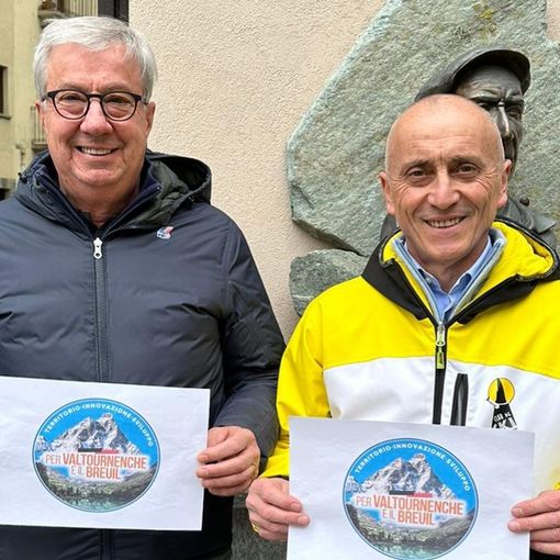 Luciano Maquignaz e Paolo Madotto e della lista Per Valtournenche e il Breuil