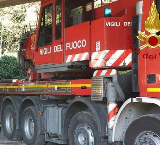 A fuoco un camino a Doues