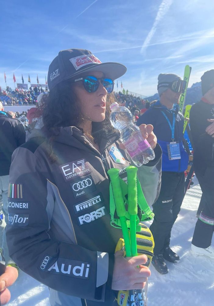 Federica Brignone testimonial di acqua Dolomia