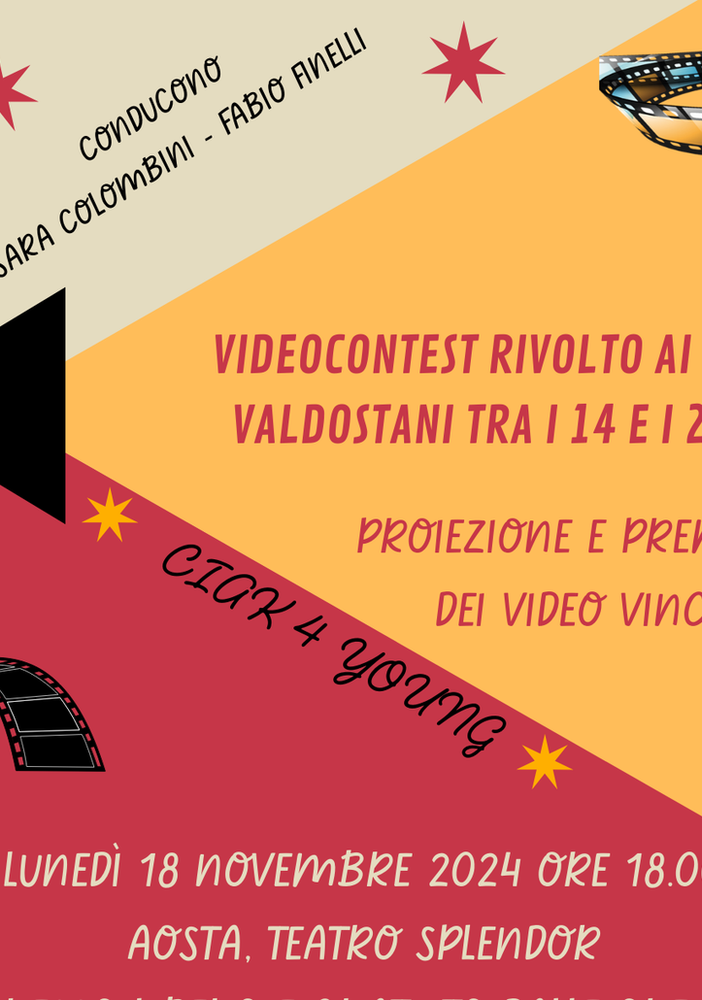 Videocontest “CIAK4YOUNG”: proiezione e premiazione dei cortometraggi vincitori