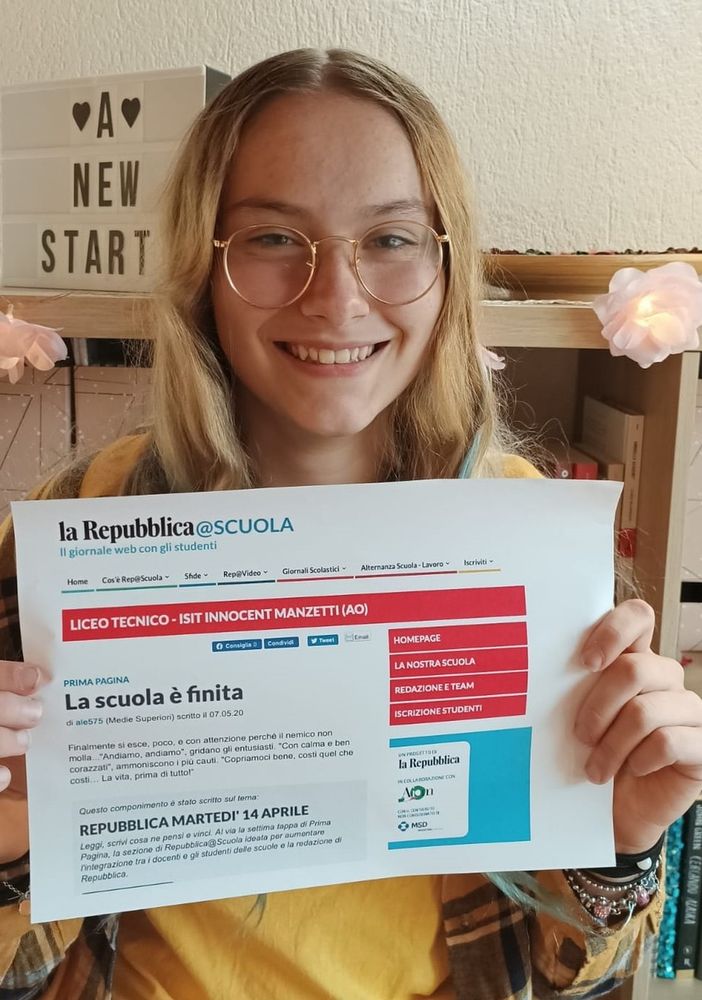 Alessandra Vallet premiata da La Repubblica