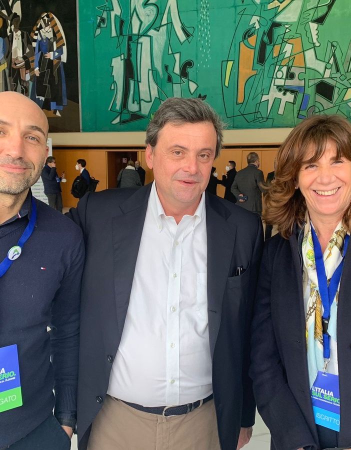 Marco Curighetti, Carlo Calenda e Gabriella Poliani