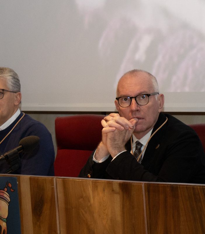 Luigi Bertschy a sn con il Presidente della Regone, Renzo Testolin
