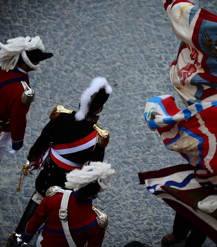 Carnevale Ivrea: Alberto Tosin, Riccardo Paglia e Massimo Lova indosseranno le braje bianche per il secondo anno consecutivo