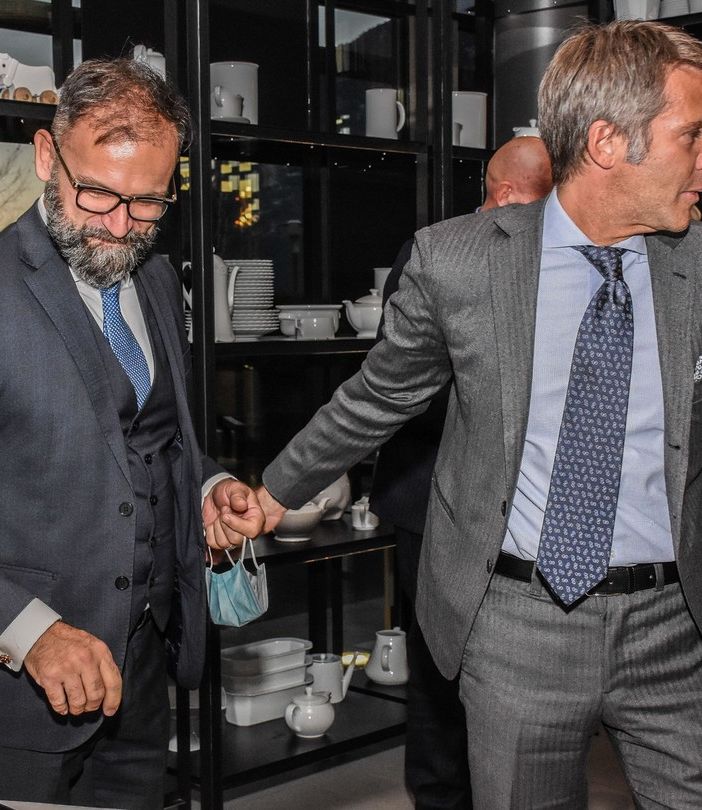 Giovanni Girardini con il principe Filiberto di Savoia
