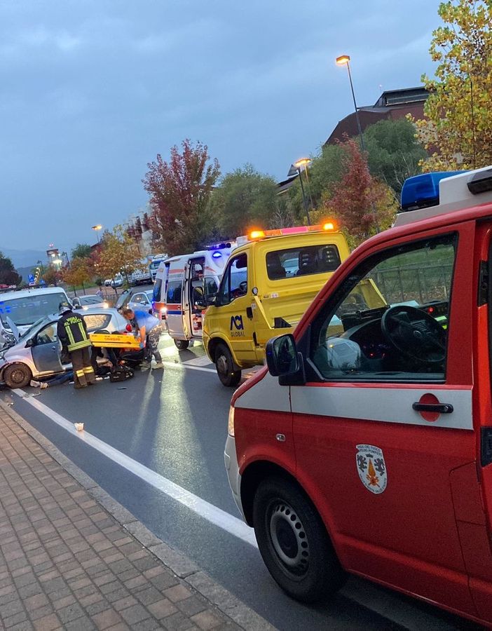 Incidente ad Aosta in via Vittime Col du Mont