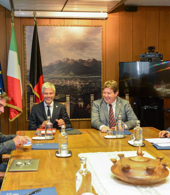 Visite en Vallée d’Aoste du Président de la Région Auvergne-Rhône-Alpes, Laurent Wauquiez