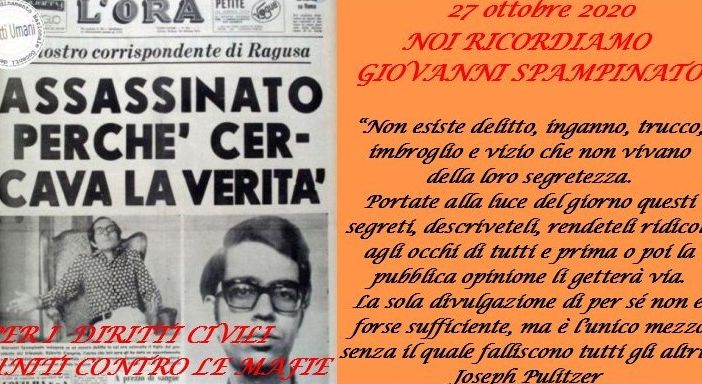 L'assassinio di Mario Spampinato per mano dell'estrema destra e della mafia