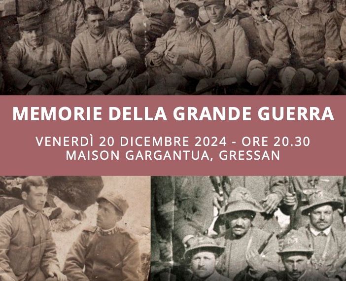 Memoria della Grande Guerra: Una serata di storie e canti alla Maison Gargantua di Gressan