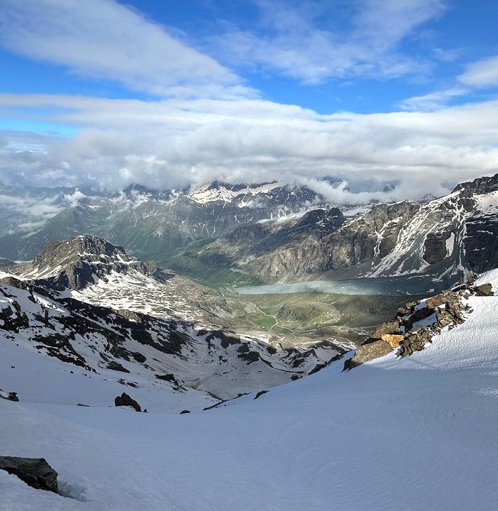 Val d'Ayas: Nei pressi del Rifugio Quintino Sella al Felik