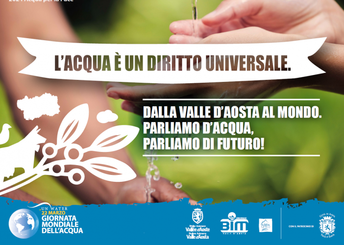 Prelievo gratuito dalle Case dell'acqua di Aosta e di numerosi comuni valdostani in occasione della &quot;Giornata Mondiale dell'Acqua&quot;