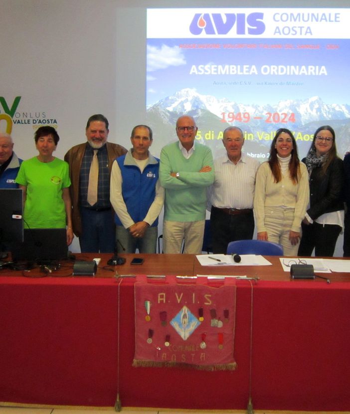 75 anni di impegno: Assemblea Avis Aosta celebra successi passati e pianifica il futuro