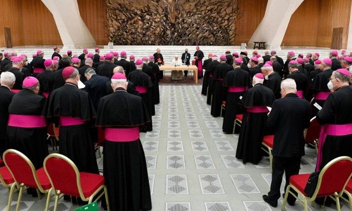 Il Papa con la Conferenza Episcopale Italiana nel 2022
