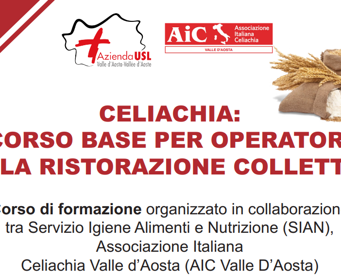 CORSO GRATUITO  PER RISTORATORI E CUOCHI  SULLA CELIACHIA