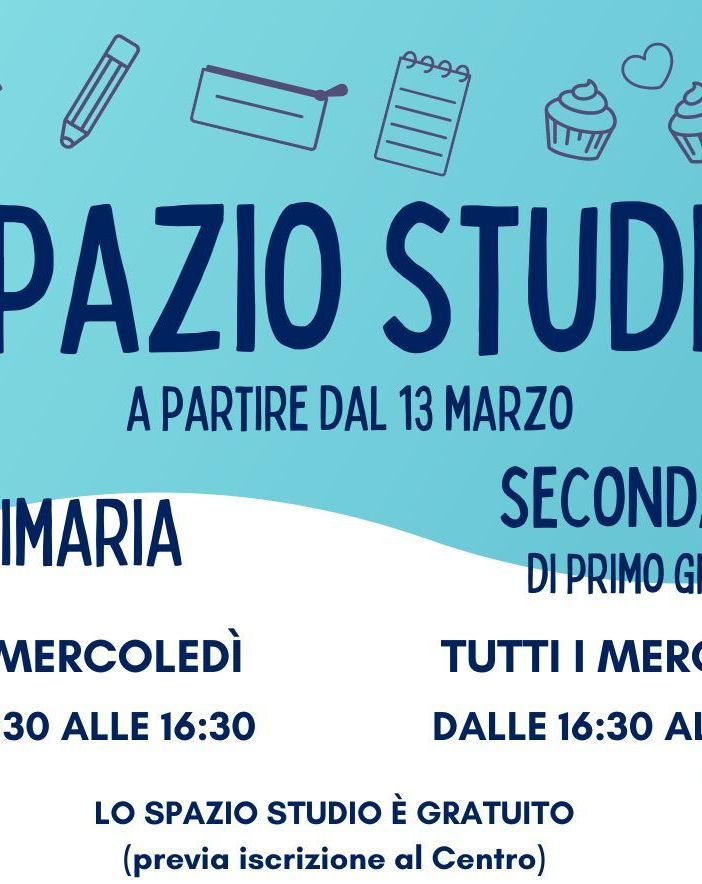 IL CENTRO PER LE FAMIGLIE APRE LO SPAZIO STUDIO
