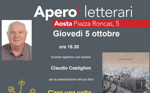 &quot;C'era una volta la ferrovia Cogne - Acque fredde&quot;, Claudio Castiglion presenta il sui libro