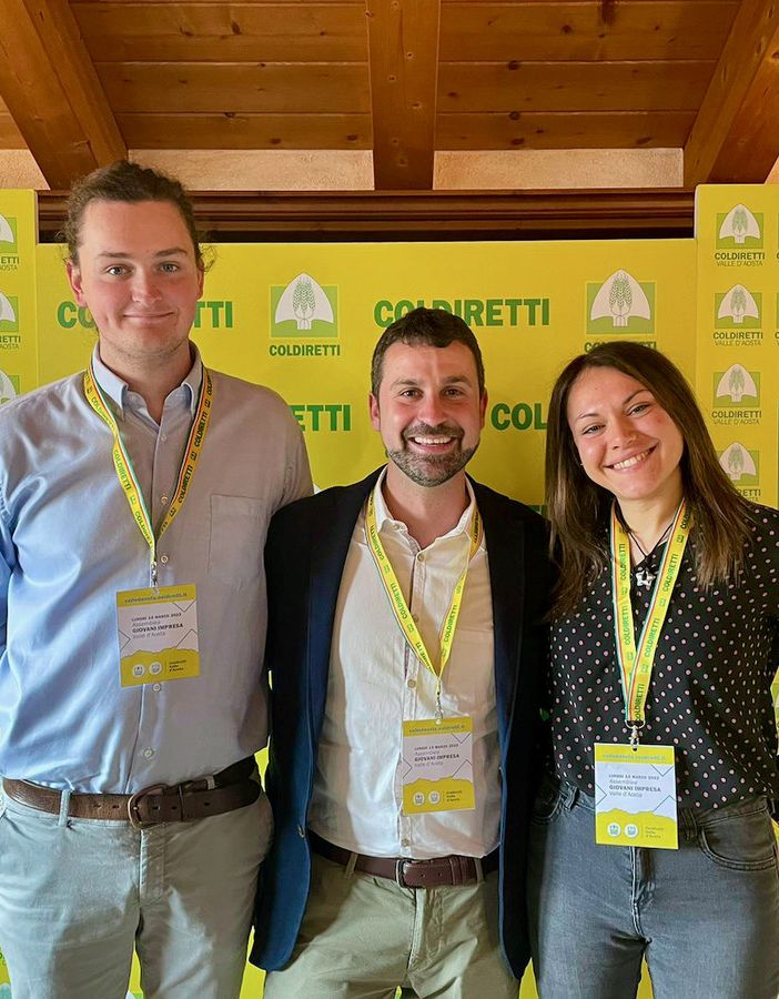 Fabien Bionaz, Alessio Nicoletta e Stephanie Anselmet