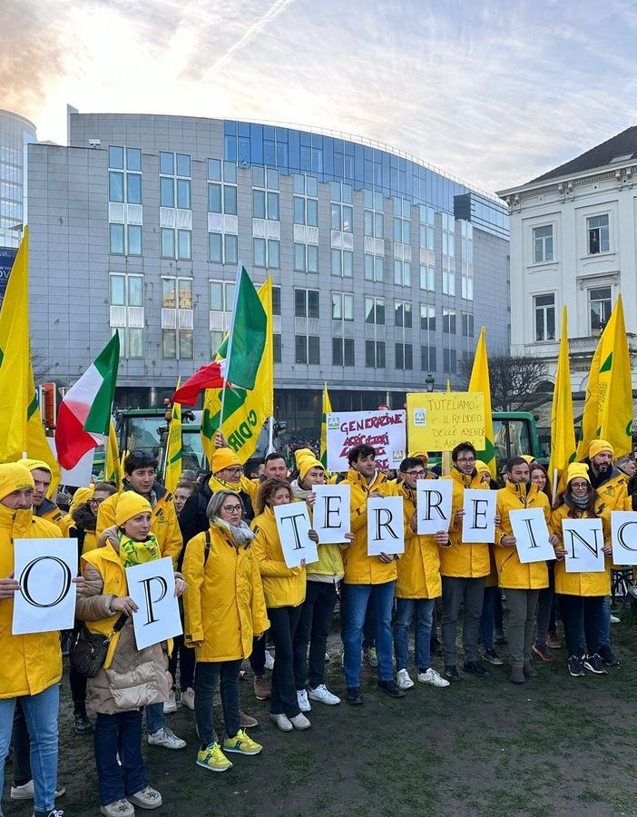 Agricoltori valdostani protestano a Bruxelles