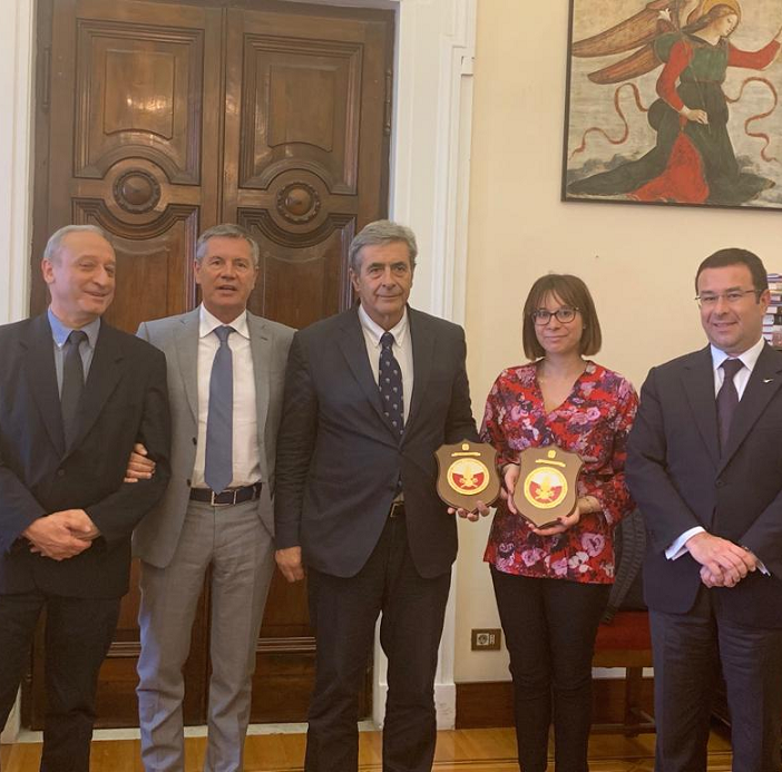 Presidente Antonio Fosson e Sottosegretario di Stato per l’Interno Stefano Candiani