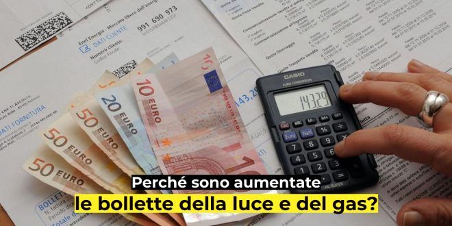 Le bollette del gas a ottobre segnano un aumento del +12%