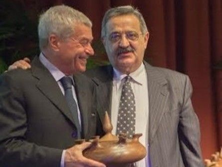 Pierantonio Genstrone con Carlo Sangalli (ds) presidente nazionale Confcommercio