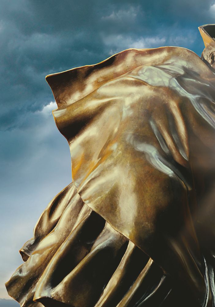 I' Carabinieri nella Tormenta', celebre scultura scelta per la copertina del Calendario 2014