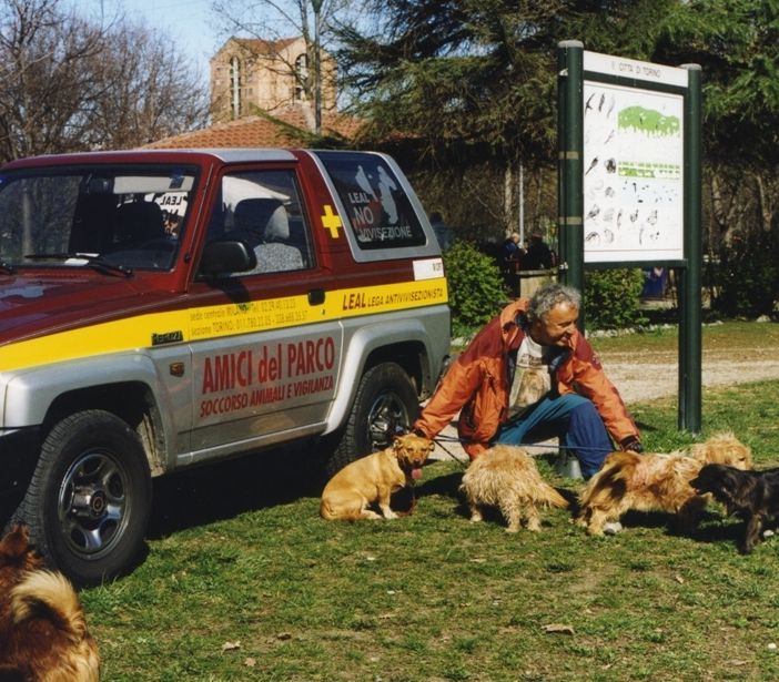 La Croce Gialla in servizio al Parco della Dora oggi non più in uso