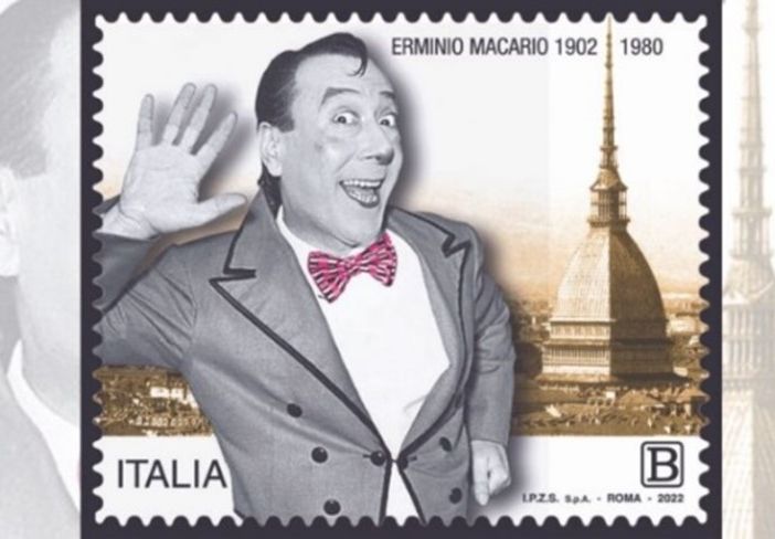 LA FIGURA DI ERMINIO MACARIO PER SEMPRE IMPRESSA IN UN FRANCOBOLLO
