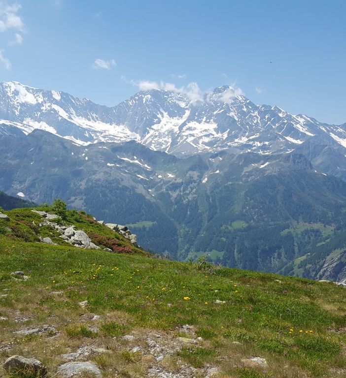 Trittico del Sempione: Weissmies, Lagginhorn e Fletschhorn (ph. Mauro Carlesso)