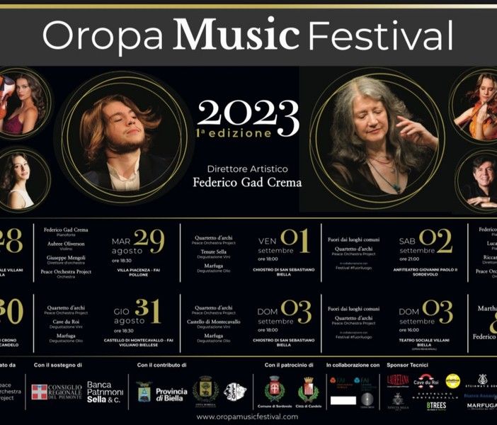 Inizia stasera l'Oropa Music Festival