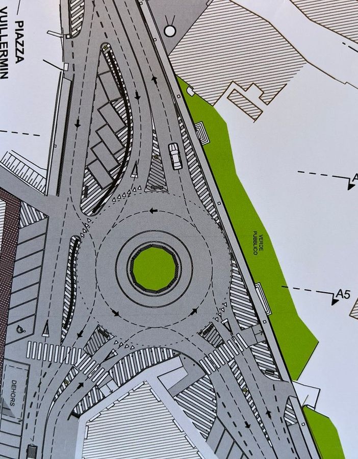 Aosta: Inizio lavori per rotonda provvisoria in via Monte Emilius - corso Ivrea