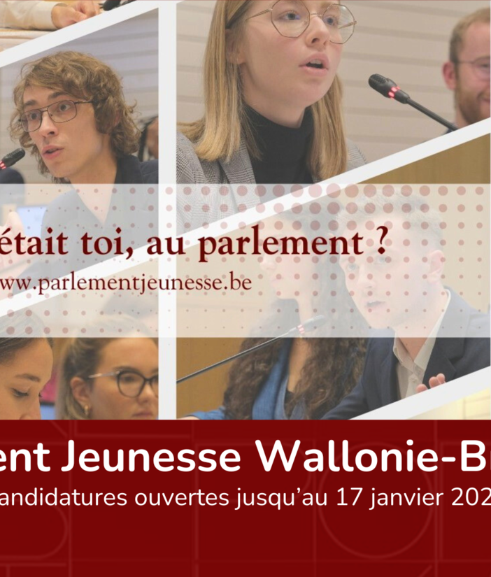 Parlement Jeunesse 2025 Wallonie-Bruxelles: avis de concours à l'intention des jeunes valdôtains