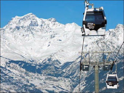 Collegamento Pila-Cogne con impianto tra funivia e telecabina