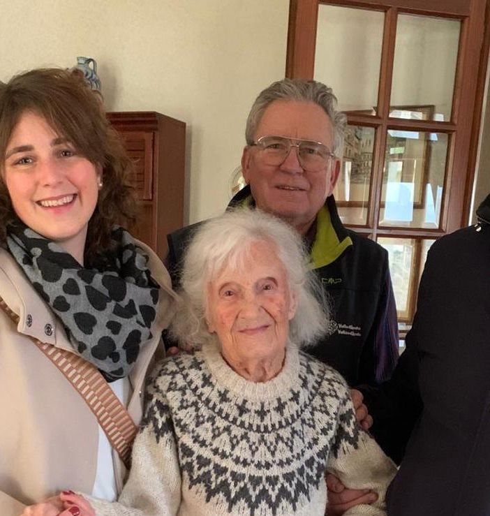 Alda Maria Soudaz, una nonnina di Pont Saint Martin di 103 anni