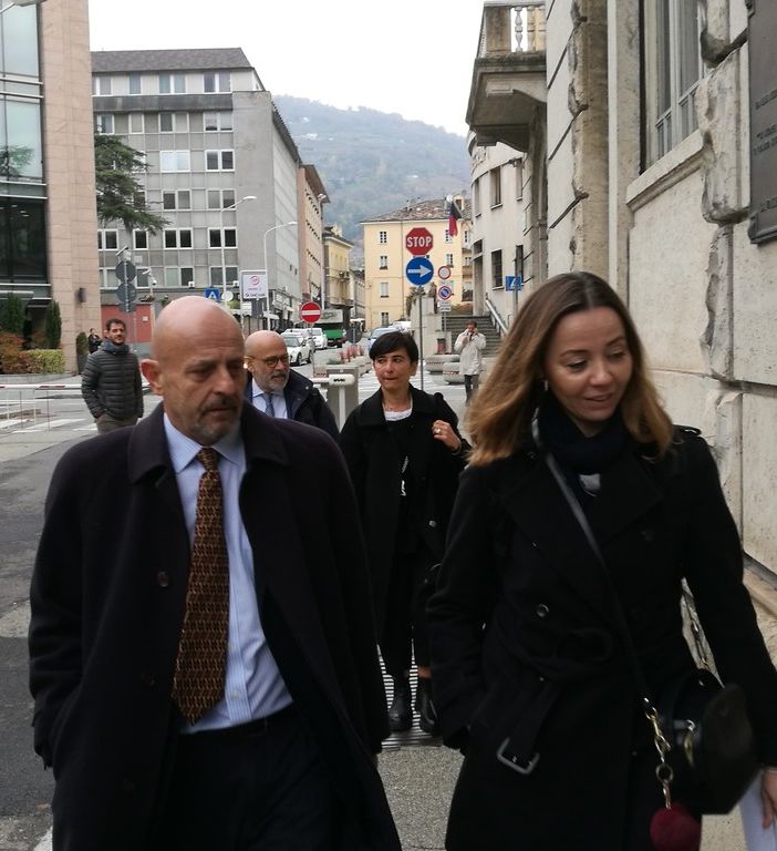 L'arrivo di Filippo Rolando a Palazzo di Giustizia