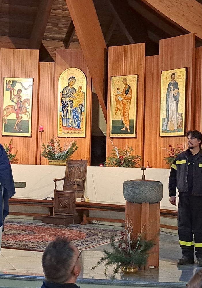 Il distaccamento sapeurs-pompiers di Saint Martin de Corleans ha reso onore oggi Santa Barbara