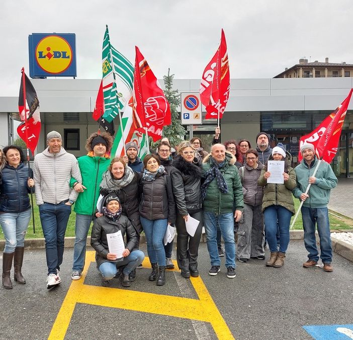 Foto della preecedente giornata di sciopero