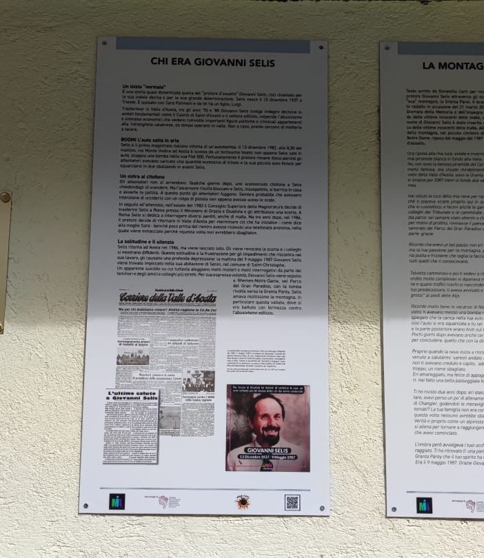 Rhemes ND: Inaugurazione targa commemorativa a Giovanni Selis, nel 36° anniversario della scomparsa
