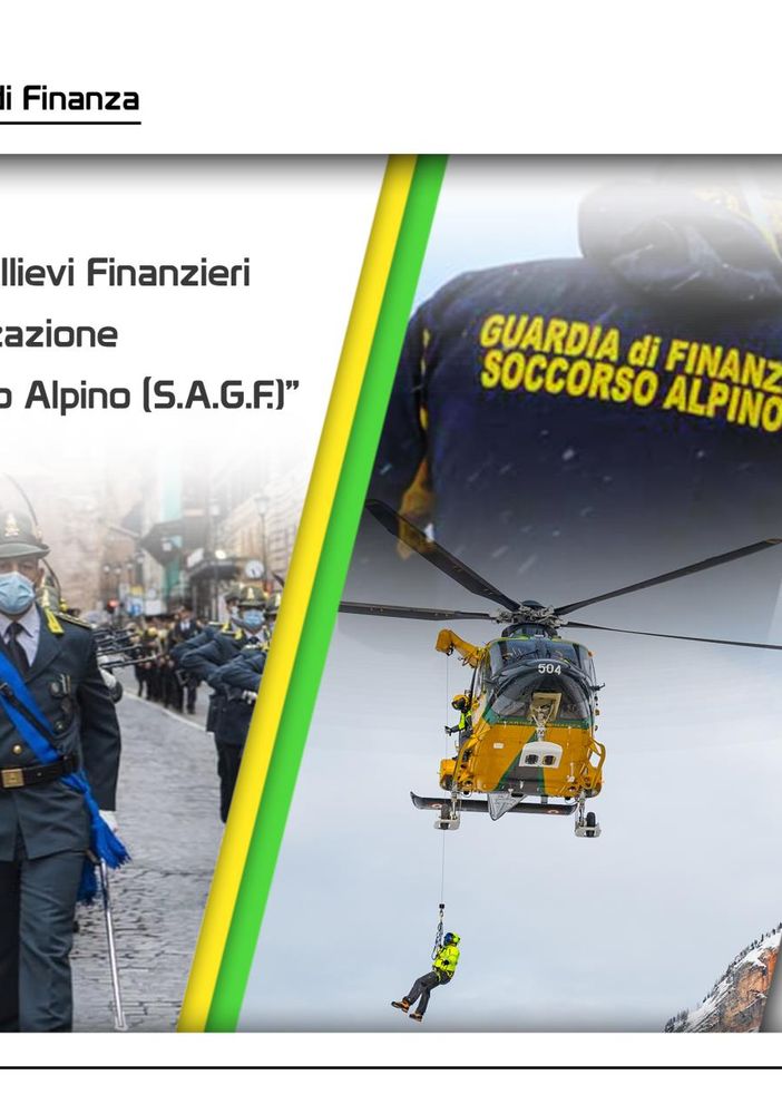 PUBBLICATO IL CONCORSO, PER TITOLI ED ESAMI,  PER IL RECLUTAMENTO DI 33 ALLIEVI FINANZIERI DEL CONTINGENTE ORDINARIO  SPECIALIZZAZIONE “TECNICO DI SOCCORSO ALPINO (S.A.G.F.)” – ANNO 2021.