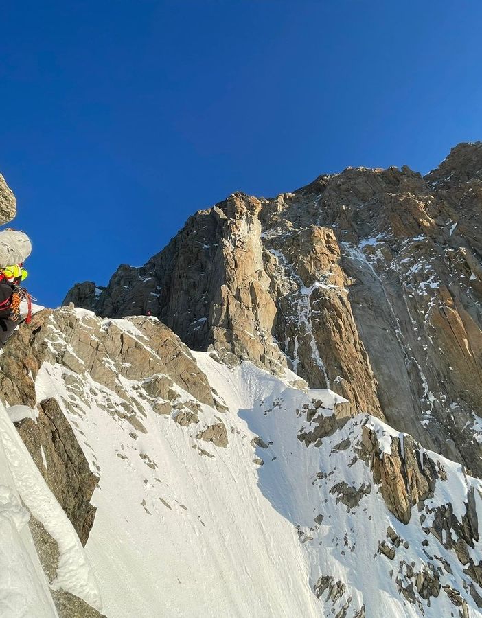 Ricerche sulle Grandes Jorasses di alpinista disperso