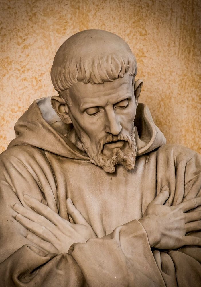 In esposizione alla cattedrale di Aosta la scultura di San Francesco