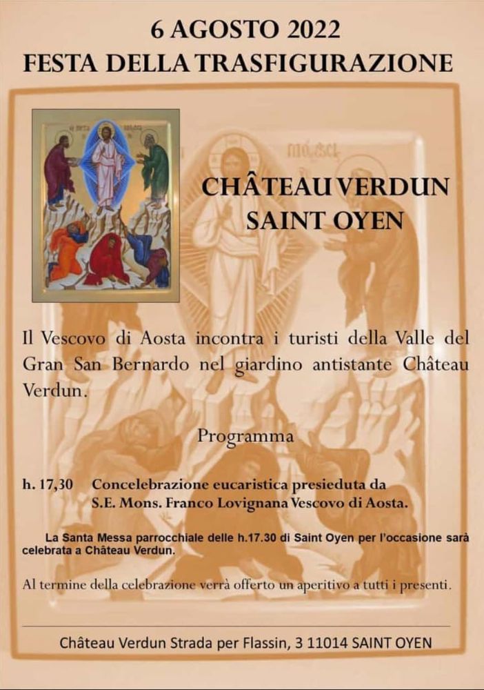 Il 6 agosto si celebra la Trasfigurazione di Gesù
