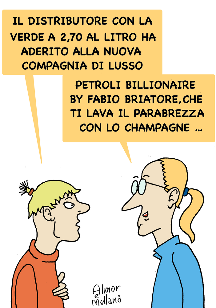 LA VIGNETTA DELLA SETTIMANA: BENZINA AL MASSIMO SALARI AL MINIMO